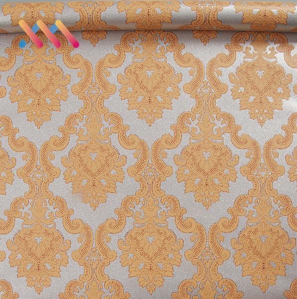 Buy cheap Moisture Proof Golden Damask Wallpaper PVC 100m Removable Vinyl Wallpaper from wholesalers