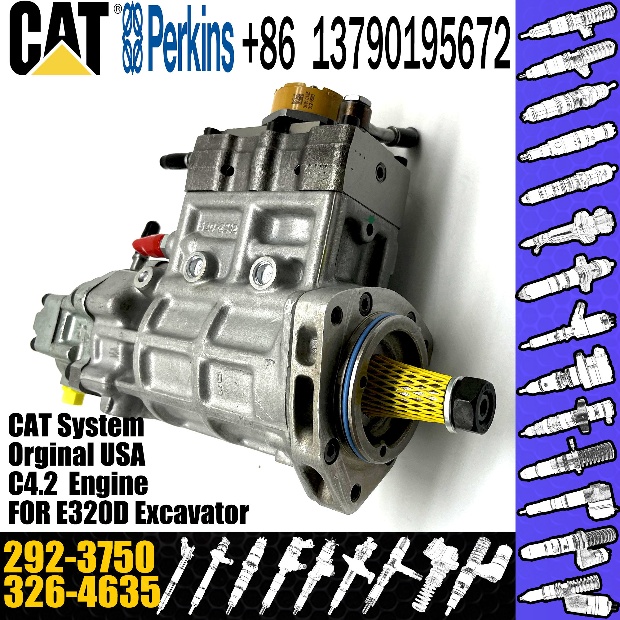 C6.4 fuel injection pump 326-4635 295-9126 358-9084 261-4036 292-3750 Diesel Injection Pump 320D High Pressure Pump