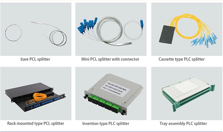 Rack Mounted Odf Fiber Optic Terminal Box 1x64 2U Rack Type PLC Splitter
