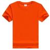 Buy cheap Orange Cotton Printed T - Shirts Short Sleeve Side - Seamed Sublimation Logo from wholesalers
