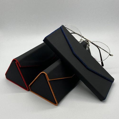 Buy cheap Bespoke Logo Foldable Sunglasses Case Glasses Unisex Triangular Multicolor from wholesalers