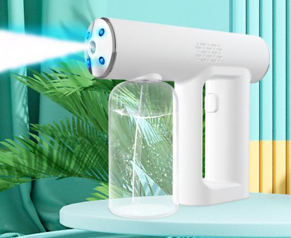 Electric HandHeld Atomizing Air Disinfection Gun Rechargeable Blue Light