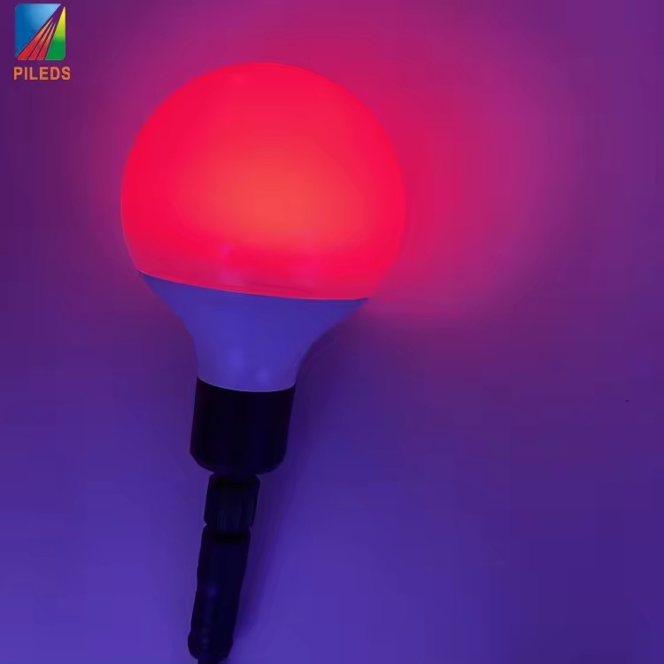 360degree rgb pixel programmable waterproof 3D dmx / SPI 80mm led pixel ball point light