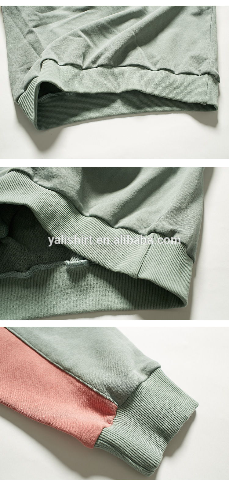 mens crewneck sweatshirt custom splicing cotton sweatshirt without hood