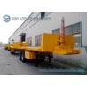 Buy cheap 30 T Doubel Axles 20 feet Trailer , Flat Bed Dump container semi trailer from wholesalers