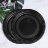 Buy cheap Europe-Pack eco friendly cornstarch biodegradable round black 10 inch fast food plates from wholesalers