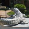 Buy cheap Cast Polished Stainless Steel Crocodile Decoration Sculpture from wholesalers