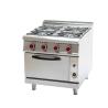 Buy cheap Cooking equipment stainless steel 4 burners LPG natural gas stoves with gas oven 220V from wholesalers