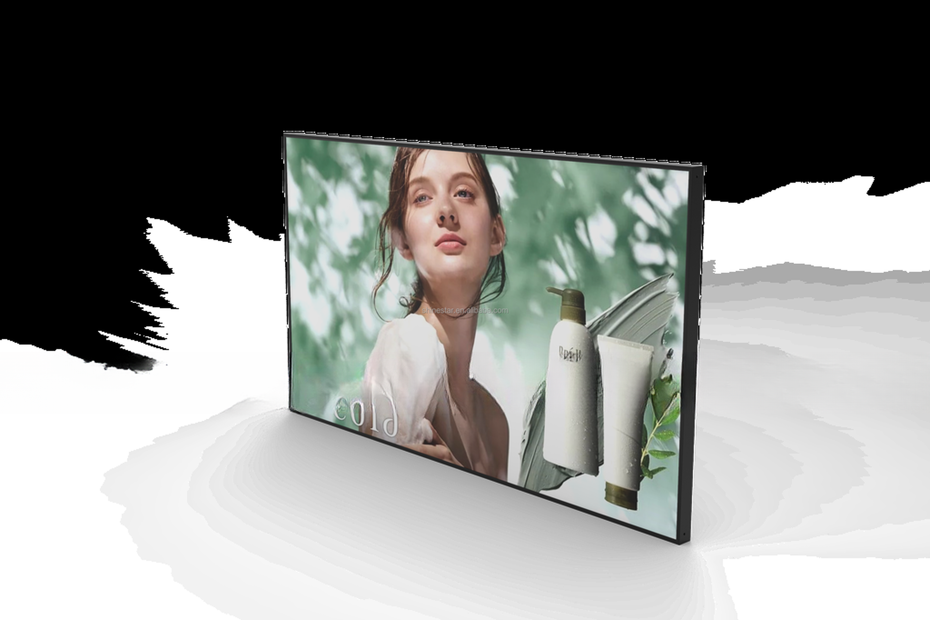 20mm Super thin high bright 400-700 nits 43" inch LED LCD monitor with metal casing and WIFI Android OS for ads signage display