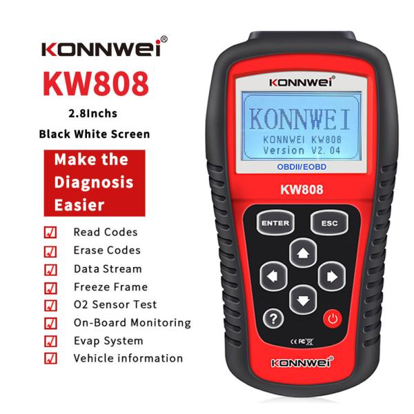 Buy cheap Hot Seller KONNWEI EOBD OBD2 DTC Lookup Auto Scan Tool KW808 from wholesalers
