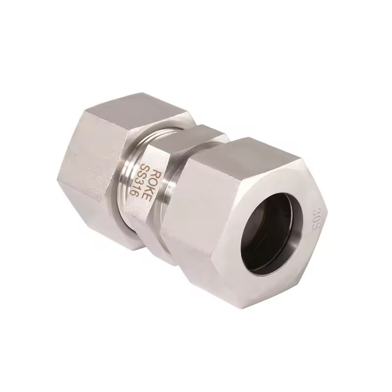 Single Ferrule Compression Fitting Stainless Steel Light 6L-42L Hydraulic Fittings Hydraulic Tube Fitting