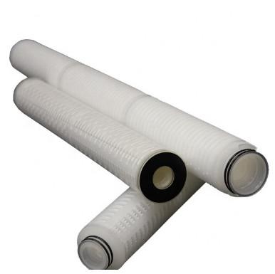 Buy cheap PP / PTFE / PES 10 Inch 0.1 Micron Pleated Filter Cartridge For Water Treatment from wholesalers