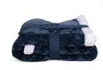 Dyed Polyester Two Ply Flannel Blanket , Throw Comforter Blankets Soft Hand