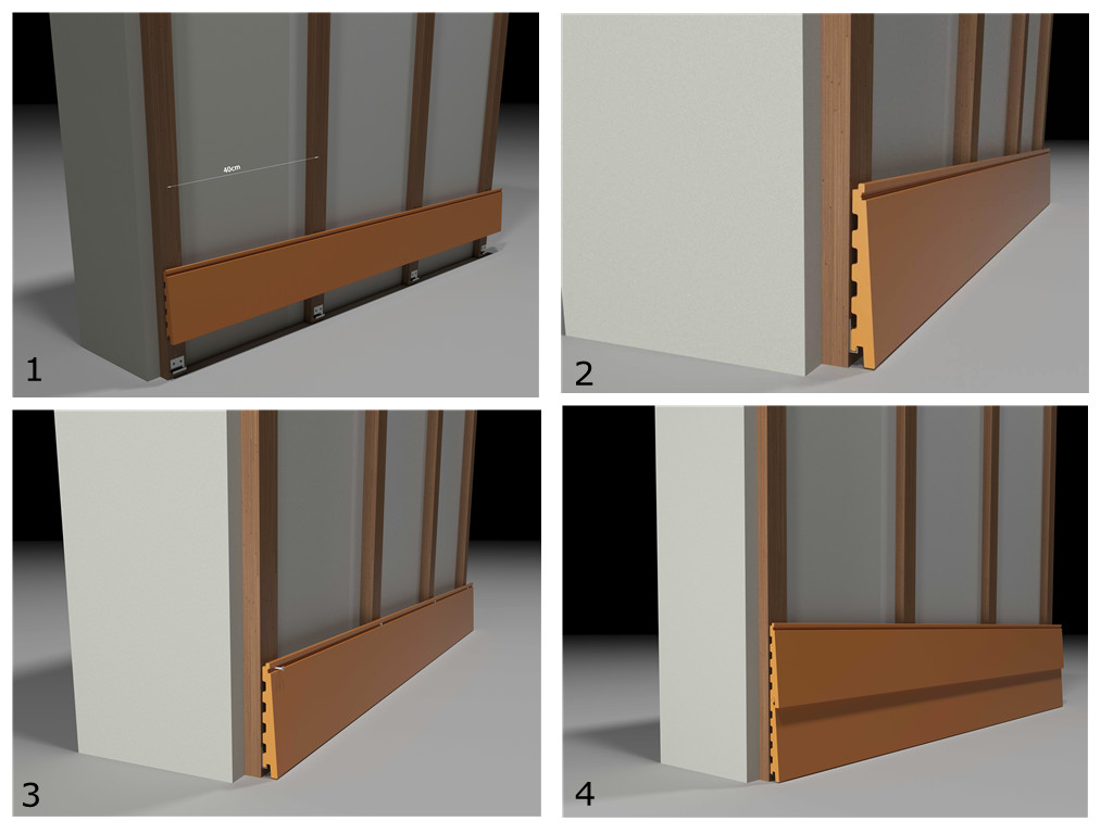 150*23mm Fireproof Luxury Co-Extrusion Plastic Cladding for Outdoor Panel 2022 Design