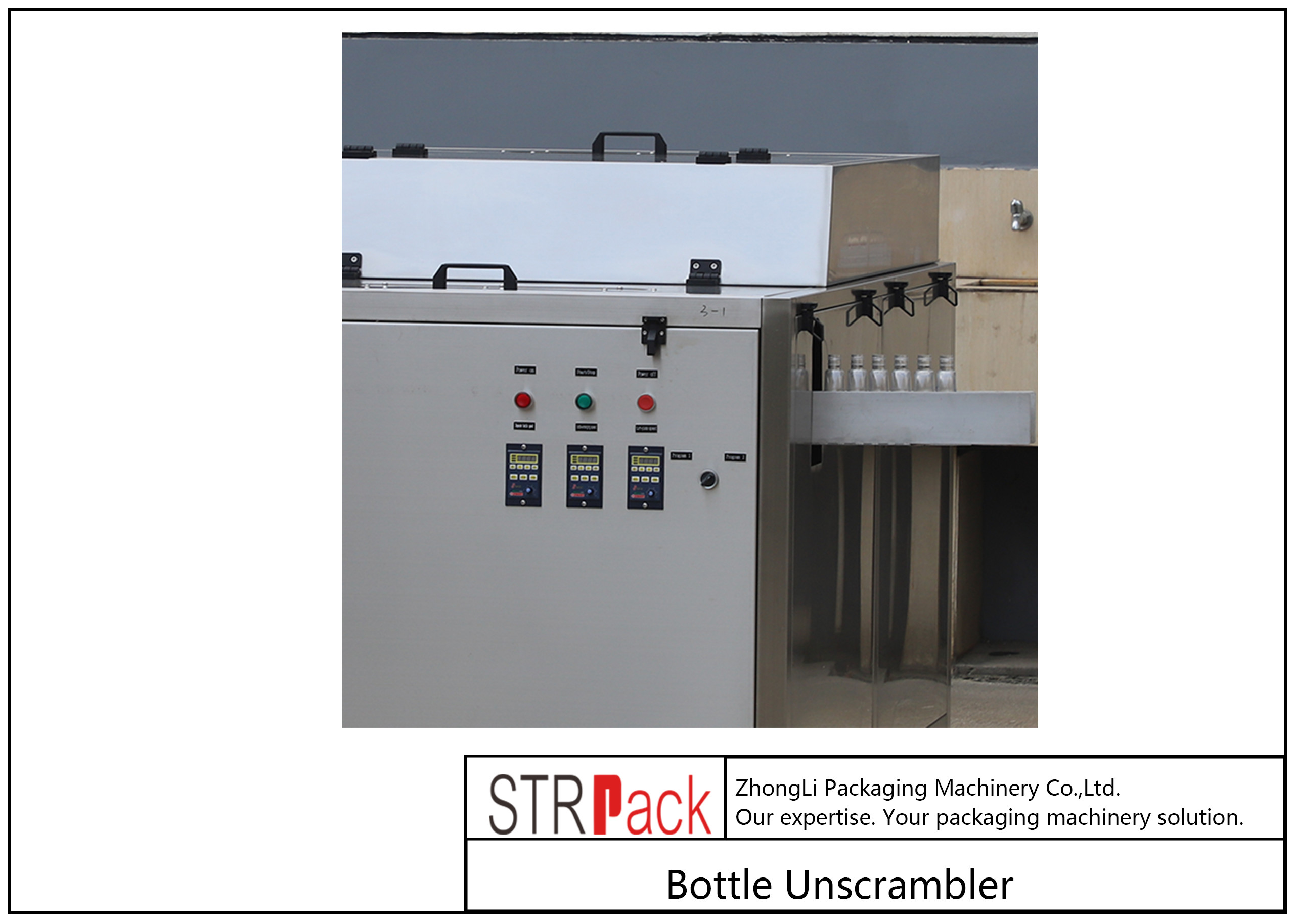 Automatic Small Bottle Unscrambler 60 - 120 Bottles/min