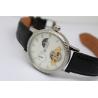 Buy cheap Leather Skeleton Automatic Mechanical Watches For Men Stainless Steel from wholesalers
