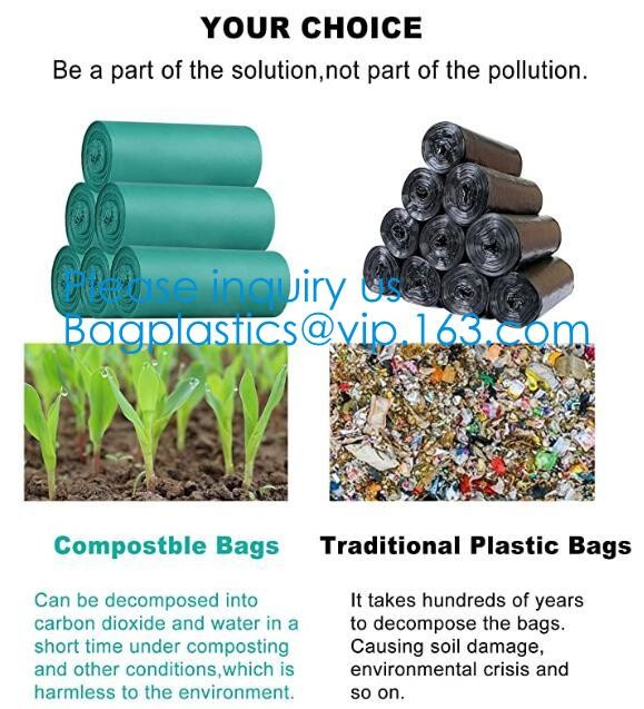 Compostable Biobag Cornstarch Bags,Recycling, Food Waste Kitchen Bag 3 Gallon Compost Bin Liner 25 Counts, Kitchen Caddy