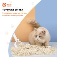 Buy cheap 100% Eco Friendly Tofu Litter Flushable Natural Dust Free Cat Litter product