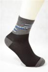 Polyester Cotton Non Slip Socks For Adults , Grey Slip Resistant Socks For