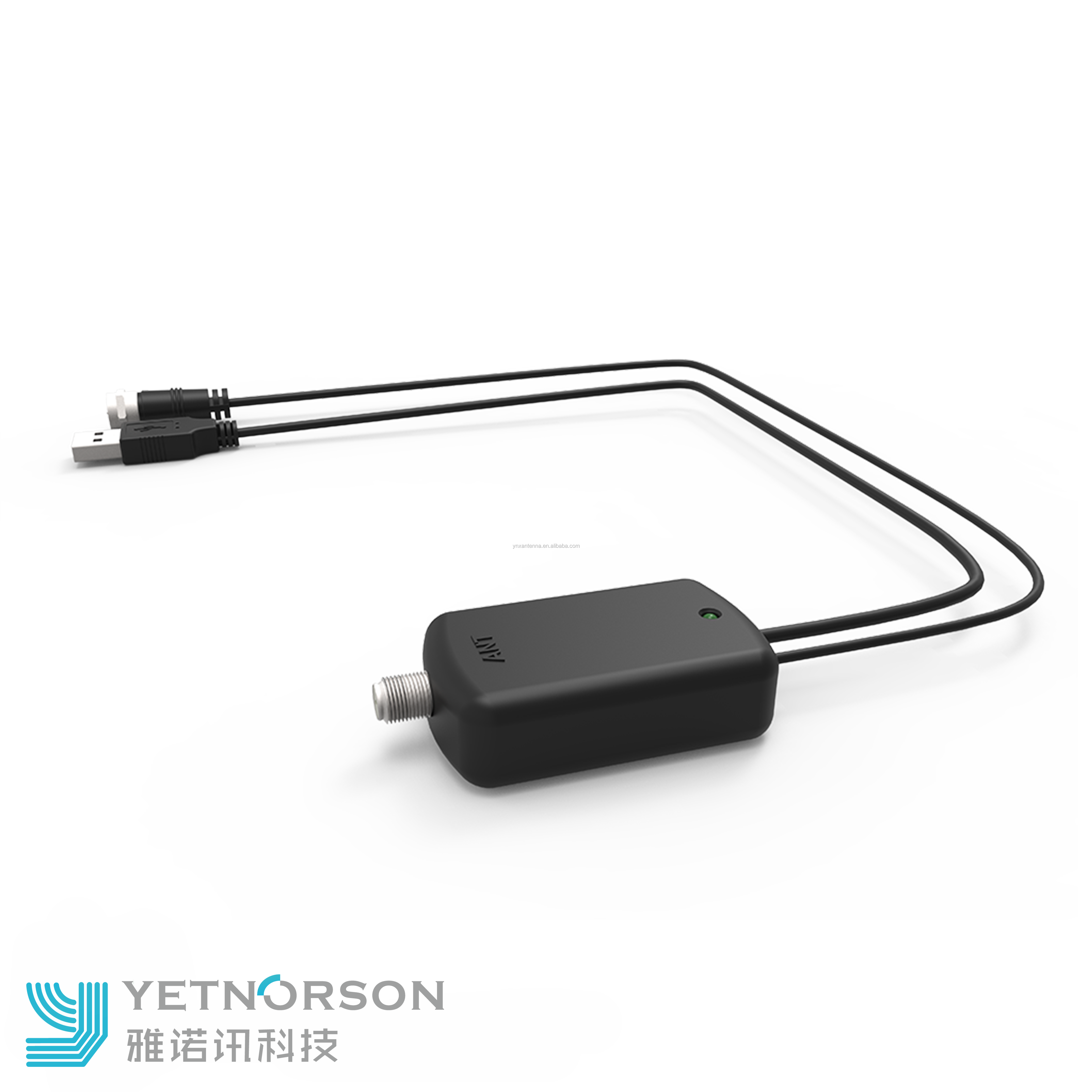 35dBi TV Antenna Amplifier Cable with USB Power N Male Connector TV Signal Adapter Cable