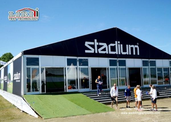Buy cheap 20x50m White Color Aluminum Second Hand Marquees Exhibition Tents For 1000 Person Glass Sidewalls from wholesalers