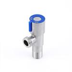 Quarter Turn SS304 Brushed Angle Valve 3 8 130g One Piece Body Construction
