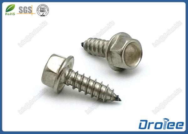 Quality Indented Hex Washer Head Stainless Steel 18-8 Sheet Metal Screws for sale