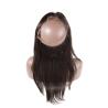 Buy cheap Factory supply Brazilian Human Hair 22 x 4 x 2 Silk Straight 360 lace frontal with ponytail from wholesalers