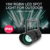 Buy cheap Outdoor LED RGBW Floodlight 15W Waterproof Spotlight With Narrow Beam Angle 4.5 Degrees Landscape Street Garden Square Floodlights from wholesalers