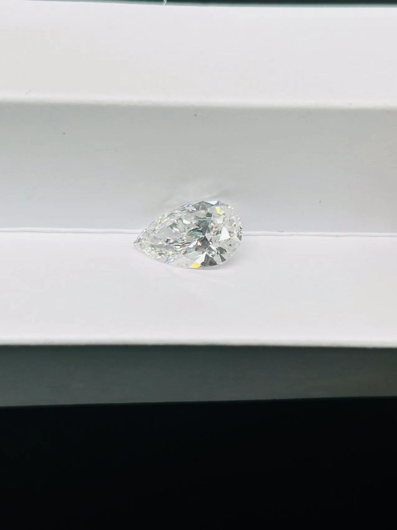 IGI Certified Lab Grown CVD Diamond Pear Shape 5ct Large Size For Jewelry Decoration