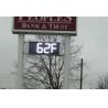 Buy cheap Fuel Station Safety Signs LED Time And Temperature Sign Outdoor 12 Inches from wholesalers