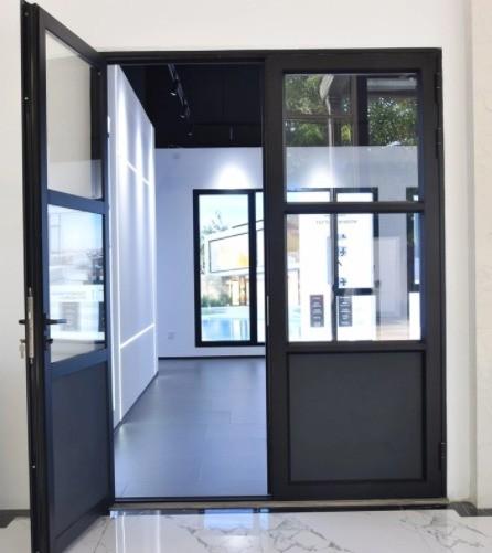 Modern Exterior Security Waterproof Aluminum Alloy Casement Doors With 10