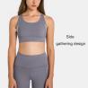 Buy cheap Adjustable Strap Round Neck Womens Sports Bra Quick Dry Nylon Fitness Crop Top from wholesalers