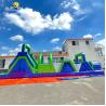Buy cheap Adult Inflatable Obstacle Race Blue Green For Crazy Beast Newcomer Training Camp ODM from wholesalers