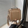 Buy cheap SIMPLE FASHION LETTER BAG WOMEN'S NEW INS COMMUTER HANDBAG SMALL SQUARE BAG SENIOR TEXTURE WIDE SHOULDER STRAP CROSSBODY from wholesalers