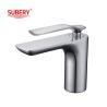 Buy cheap Basin Faucets Chrome Modern Bathroom Sink Faucet Single Handle Washbasin Hot Cold Mixer Water Tap from wholesalers