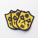 Merrow Border Felt ODM Embroidered Logo Patches