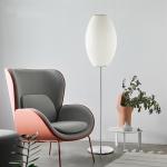 Silk Floor Lamps For Living Room Bedroom Nelson Cigar Lotus Table Lamp（WH-MTB