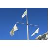 Buy cheap Noise Proof Residential Flag Poles , Outdoor Flag Pole With Built In Stainless Steel Rope from wholesalers