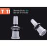 Buy cheap Drop Down Glass Bong Adapt / Water Pipe Adaptor Male To Male / Male To Female 10mm 14mm from wholesalers