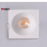 85 Minimeter White Square Recessed Downlights 220v Led Spotlight Anti Glare