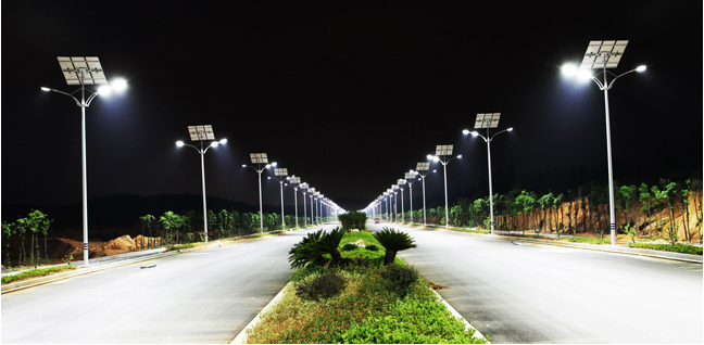 solar led street light application