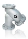Cast Steel A216 WCB Y Type Strainer With SS304 Filter , JIS 20K Flange End