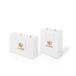 Kraft Custom Printed Paper Bags 200-300gsm For Shopping Jewelry