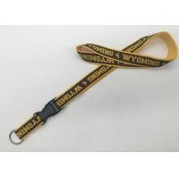 Buy cheap Yellow ECO Friendly Safety Neck Lanyards , Badge Holder Lanyard With Clip product