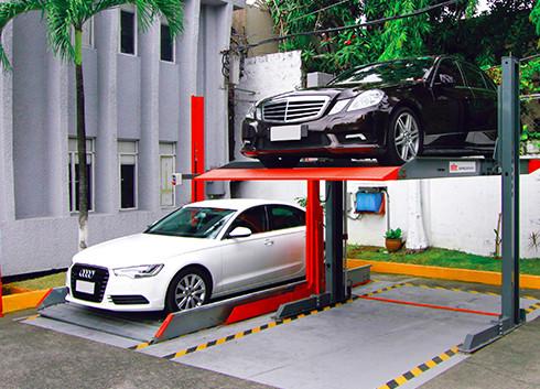 Buy cheap Home Garage Residential Car Parking Lifts 2000kg 2 Post Car Stacker from wholesalers