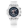 Buy cheap Bezel Luminous Dial Silicone Band Watch ROHS 22mm Mens Rubber Band from wholesalers
