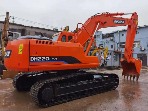 22 Ton Original Used Doosan DH220 Crawler Excavator With 0.5-1.18 m3 Bucket