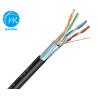 Buy cheap UTP CAT5E Outdoor LAN Cable Solid HDPE Insulation With Messenger from wholesalers