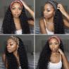 Buy cheap Silk Scarf 10A Headband Hair Wig Glueless Human Hair Wigs Deep Wave from wholesalers